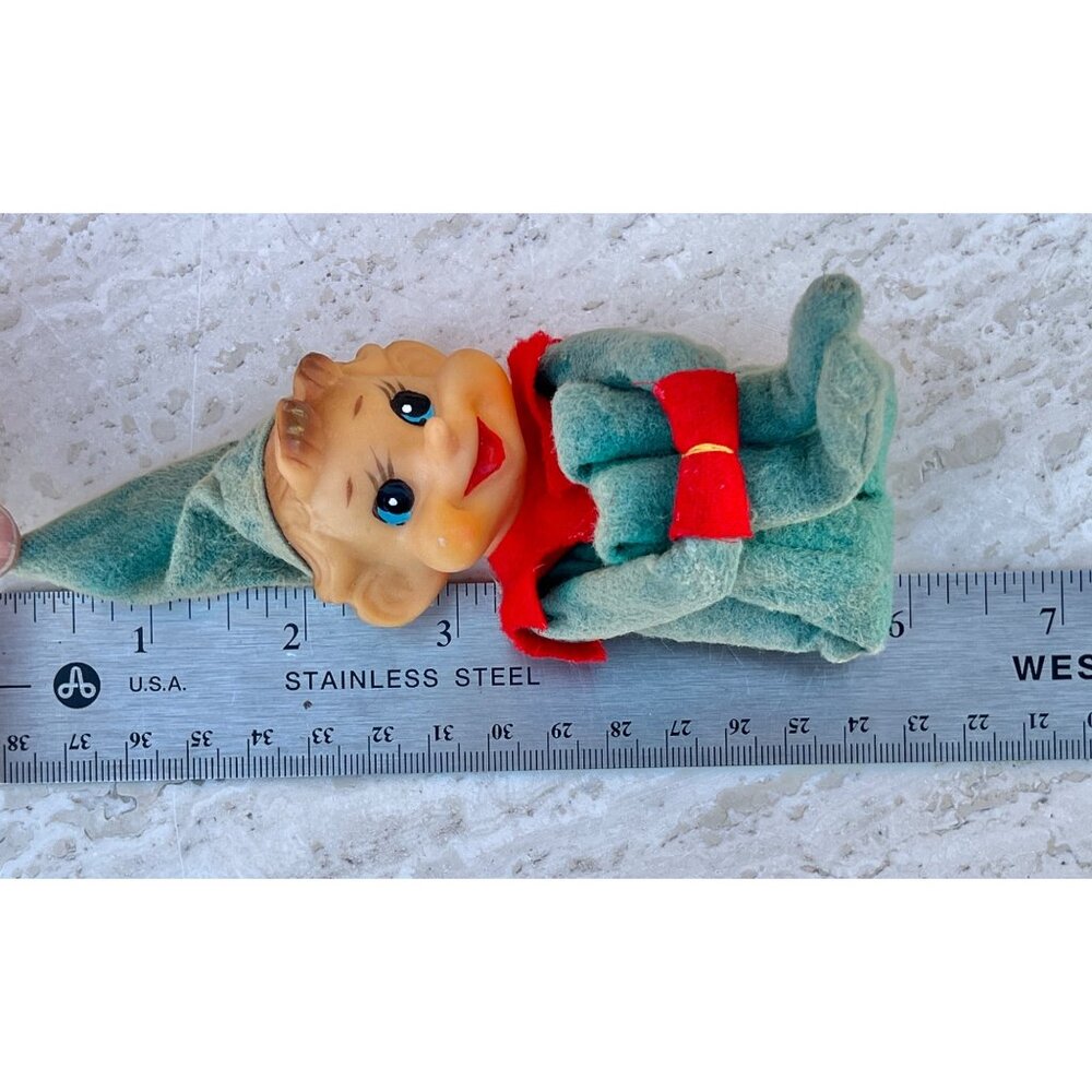 Elf Set Of 2 Knee Huggers Vintage MC Christmas Decor Holidays Gifts - Picture 14 of 14